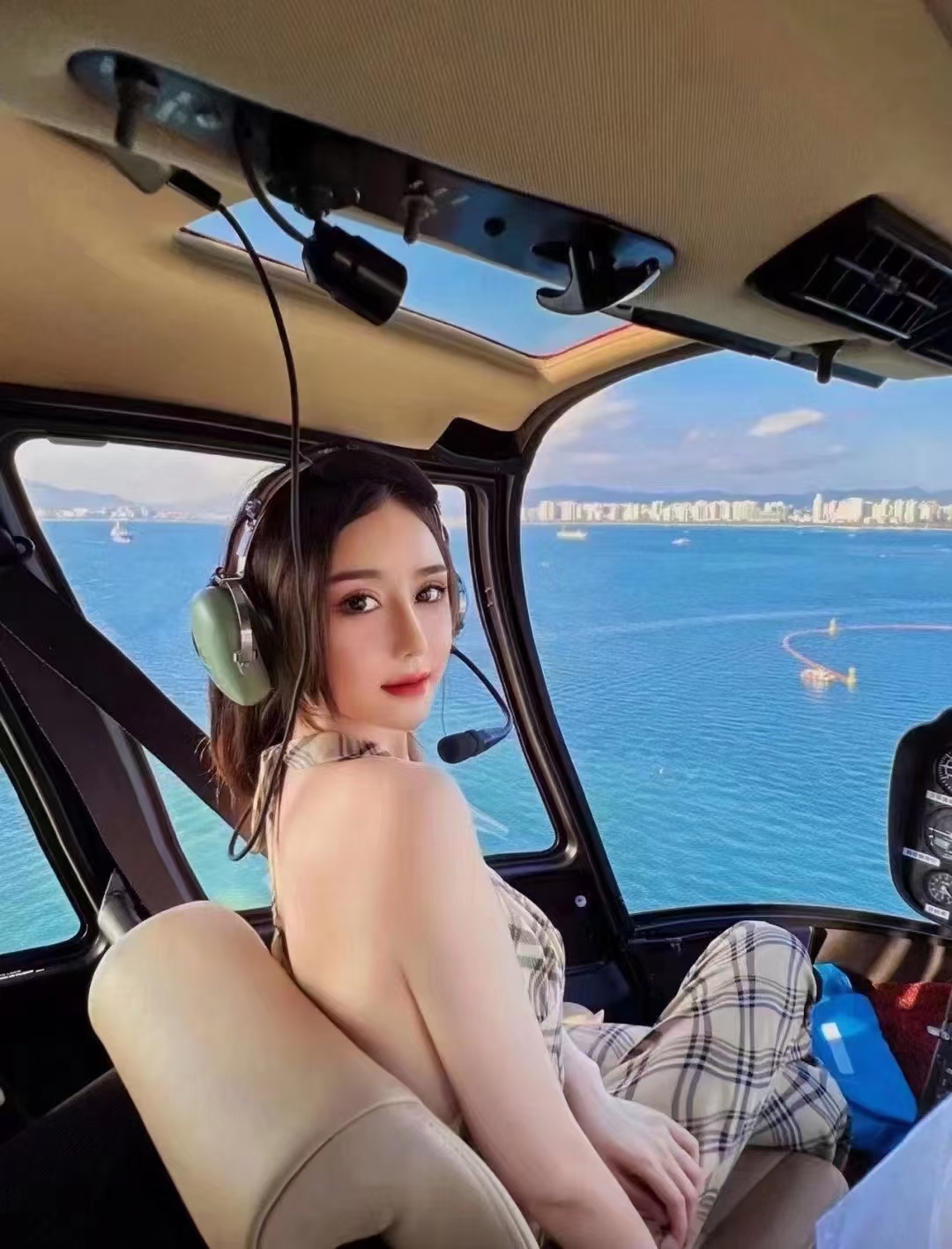 三亚｜海边的小直升机✈️！🌈